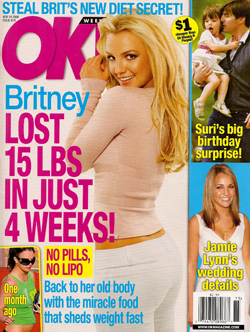 Illustration for article titled This Week In Tabloids: Britney Is Thin, Mentally Ill, & Planning A Trip To Maui